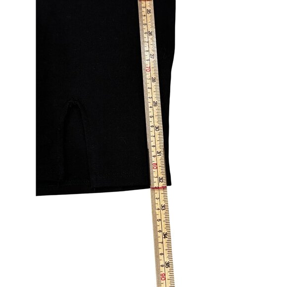 Black Short Sleeve V-Neck Bodycon Dress By Heart & Hips Size M - Picture 8 of 11